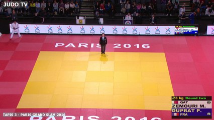 PGS2016 2ème tour -73kg : ZEMOURI (QAT) vs. DUPRAT (FRA)