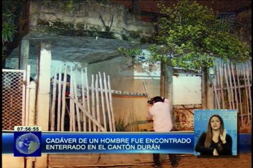 Estaba desaparecido y lo hallaron enterrado en el cantón Durán