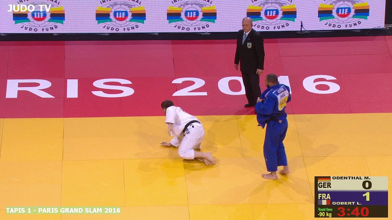 PGS2016 3ème tour -90kg : ODENTHAL (GER) vs. GOBERT (FRA)