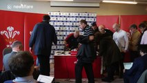 Wales coach Warren Gatland and captain Sam Warburton press conference