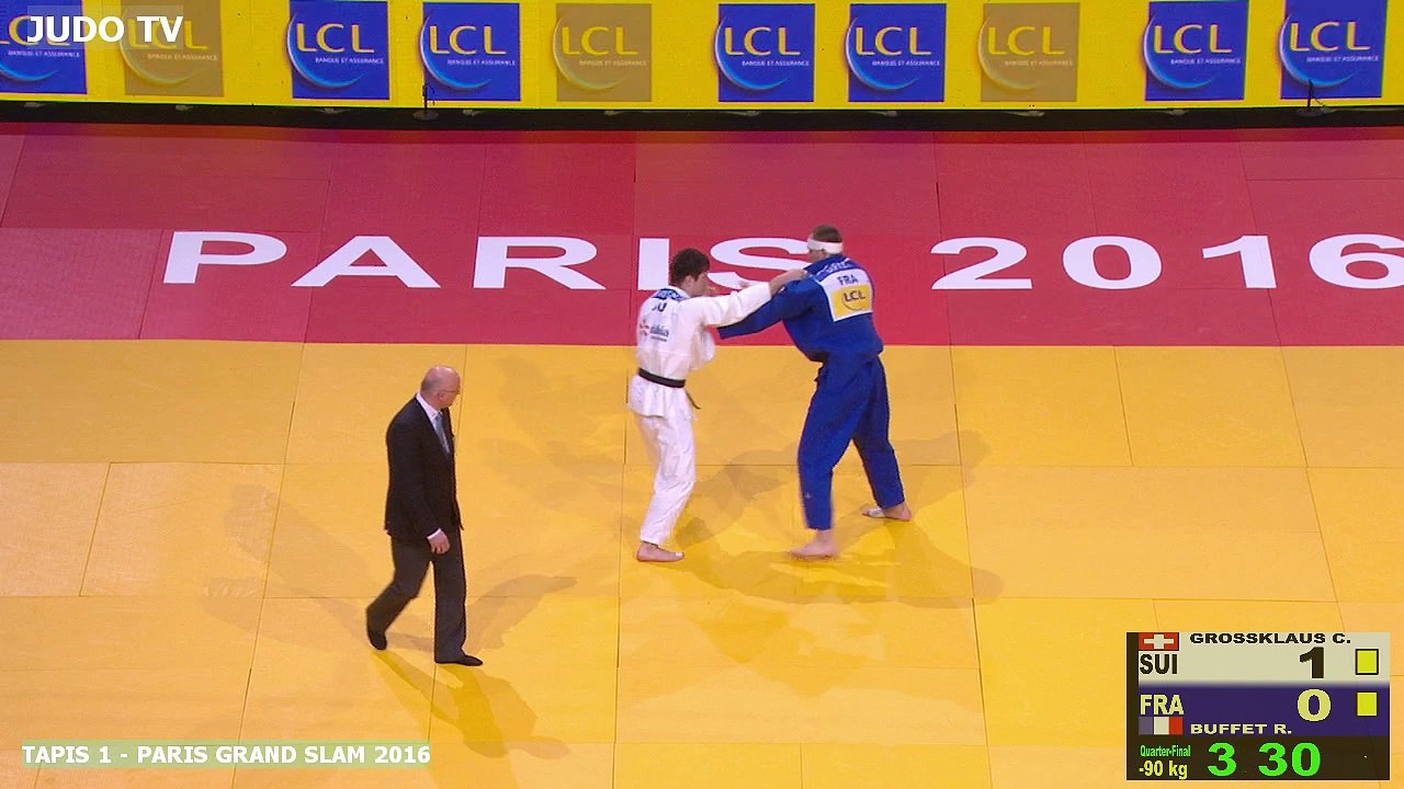 PGS2016 1/4 de finale -90kg : GROSSKLAUS (SUI) vs. BUFFET (FRA)
