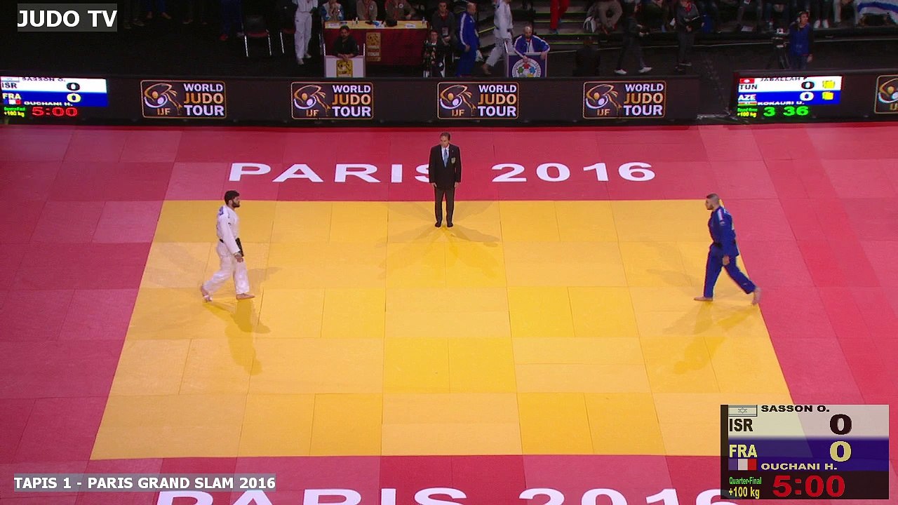 PGS2016 1/4 de finale +100kg : SASSON (ISR) vs. OUCHANI (FRA)