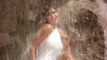 Zeenat Aman - Girl in white saree under a waterfall - Satyam Shivam Sundaram