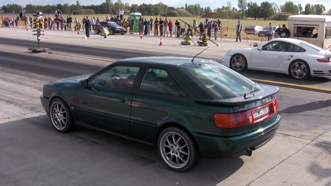 Porsche 997 Turbo Vs. Audi S2 Coupe