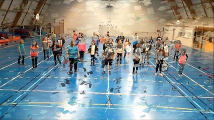 Flashmob UNSS Euro 2016 - Collège Bernard de Fontenelle - Savigné Sur Lathan (37)