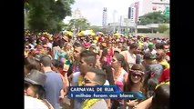 Blocos de rua reuniram um milhão de foliões em São Paulo