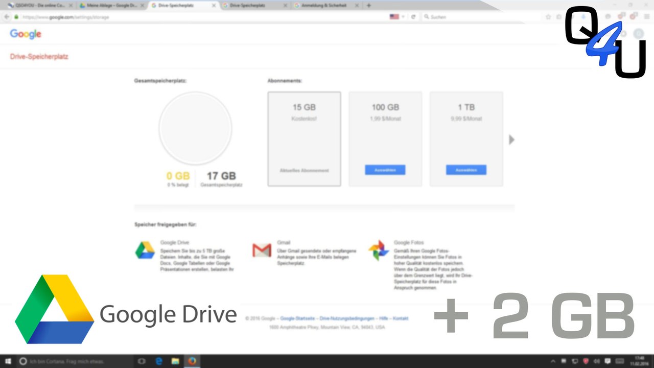 2 GB extra Speicher für dein Google Drive | QSO4YOU Tech