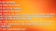 AppNana FREE Codes! UNLIMITED Nana_s! Gift Cards & Xbox_PS Cards!