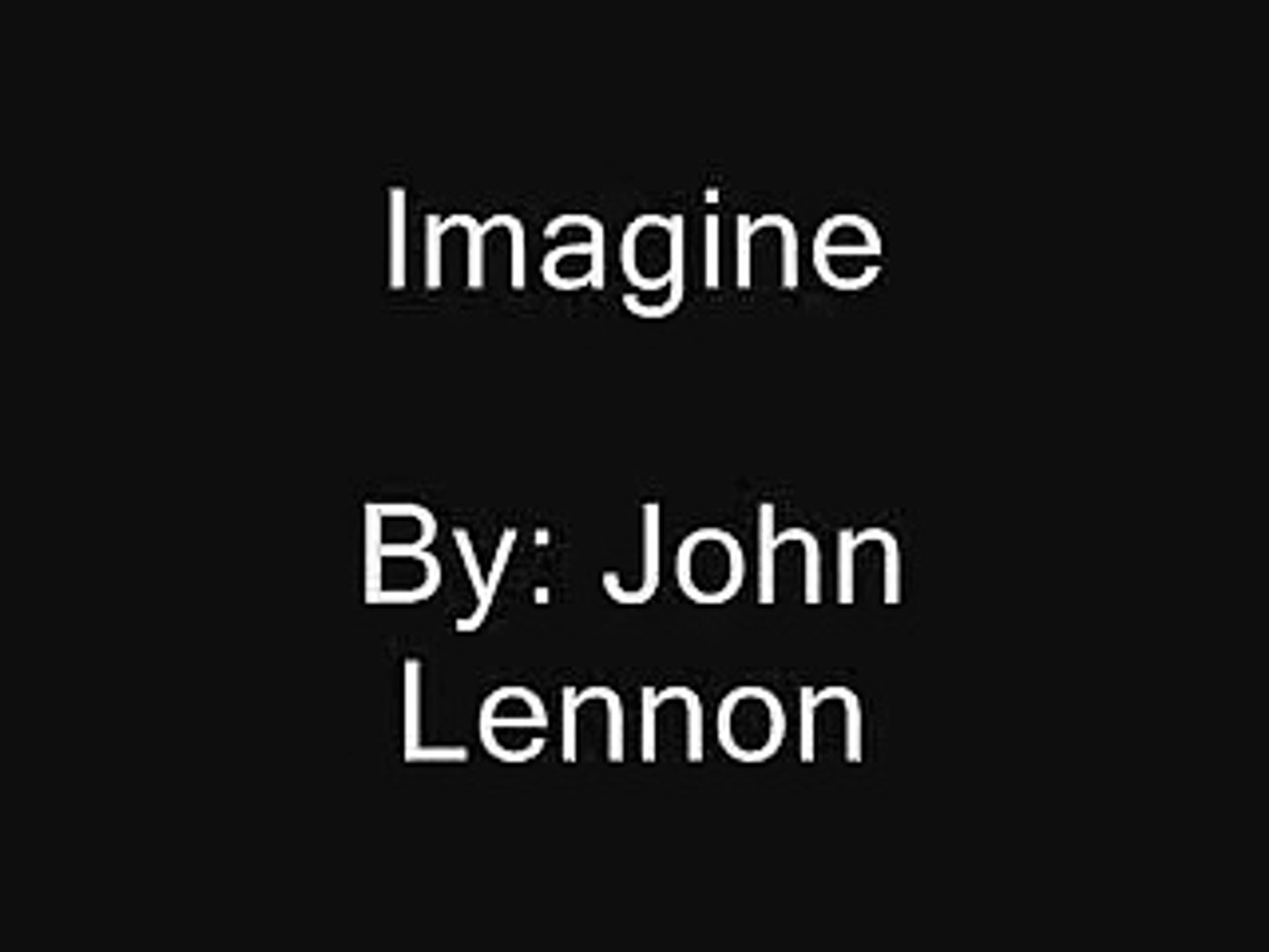 Johnlennonimaginelyrics