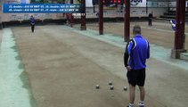 Boule d'ajout parfaite pour Yvan Reyne en double pour un second point lors du match Aix contre Montélimar, février 2016