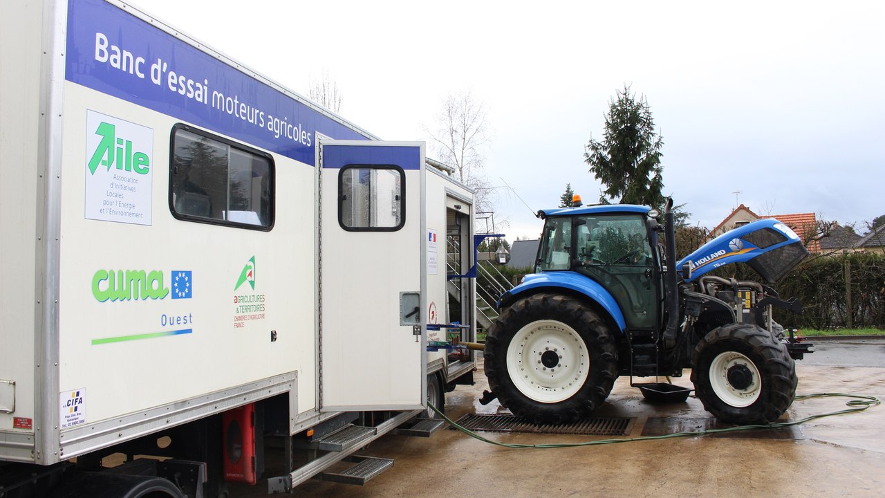 Banc d'essai tracteur