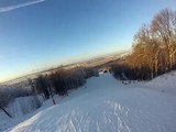 Прямой спуск на лыжах в Чулково