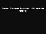 (PDF Download) Common Stocks and Uncommon Profits and Other Writings PDF