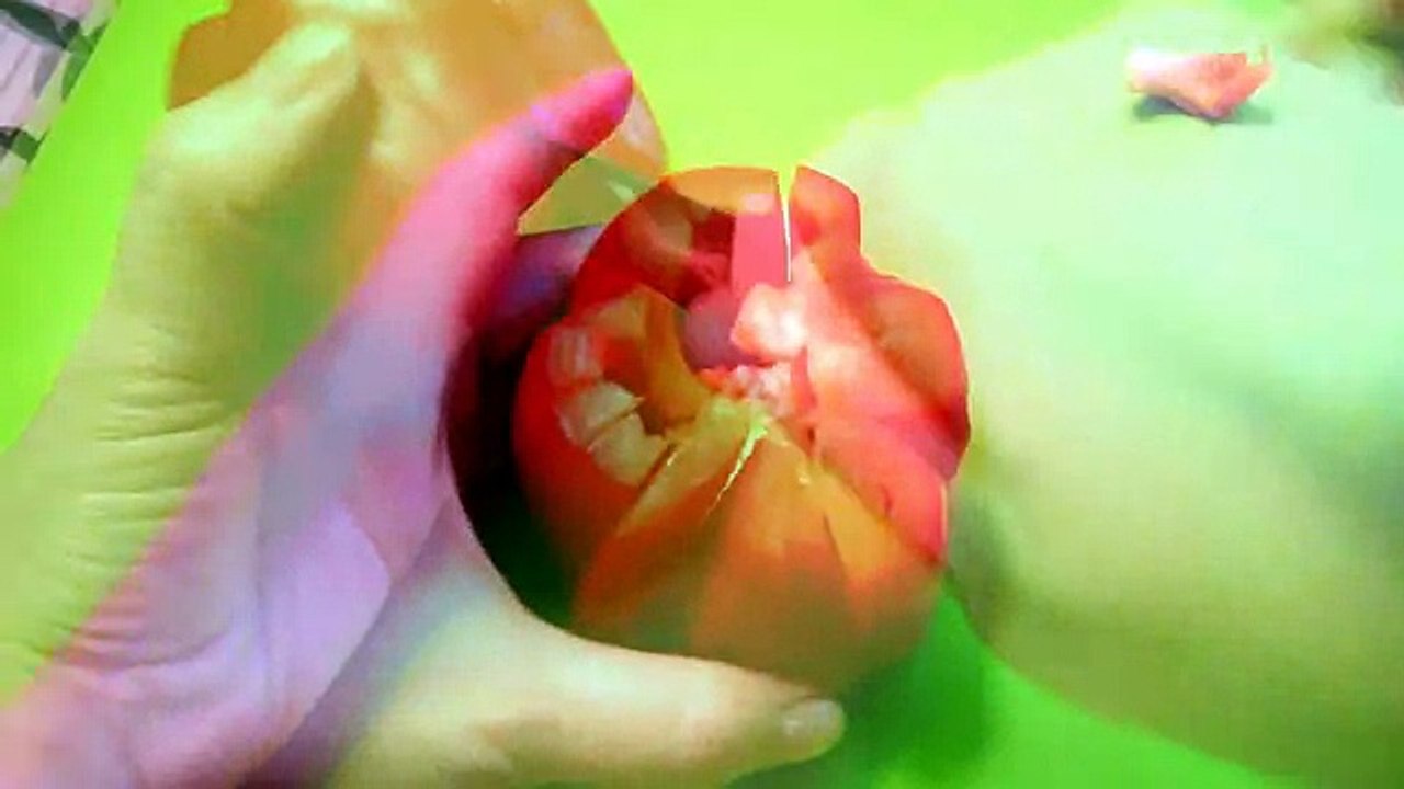 Хризантема из перца! Chrysanthemum of pepper! Украшения из овощей! Decoration of vegetables!