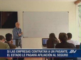 Gobierno analiza cambios en pasantías