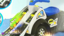 BATMAN vs. JOKER Raceway Car! Chocolate Surprise Toy Eggs w/HobbyGator Toy Review HobbyKidsTV