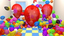 3D Giant Balloon Show for Children to Learn Colors with Eggs Prank Surprise Fun [DuckDuckKidsTV]