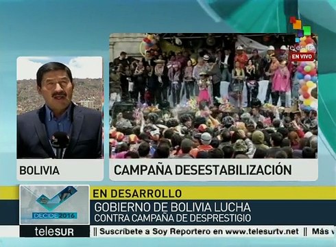 Bolivia: derecha centra campaña contra Evo Morales y el referendo