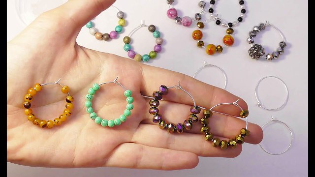 DIY Серьги кольца своими руками. Мастер класс - Ear rings