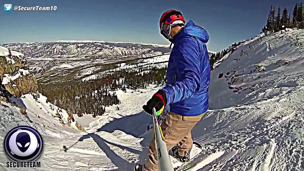 EXPLOSIVE GoPro Video of Giant Cigar UFO Above Snowboarder!