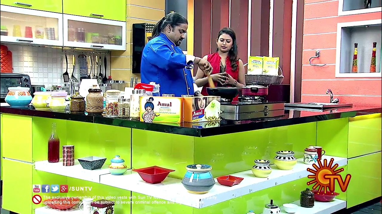 Spinach pulao - கீரை புலாவ் | Kitchen Galatta | Dt 08 02 16 | Sun TV