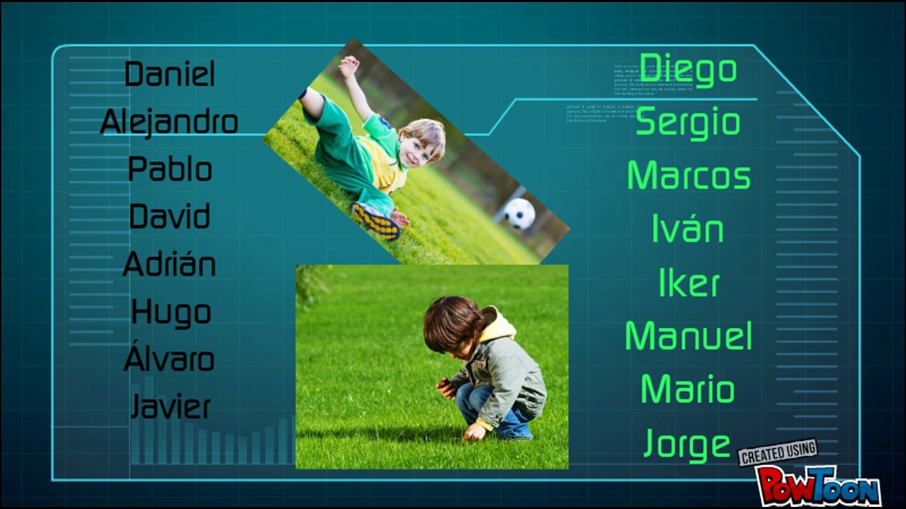nombres de niños españoles varones