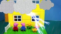 Peppa Pig Blocks Mega House Play Doh Muddy Puddles George Construction Set Stop Motion Dis