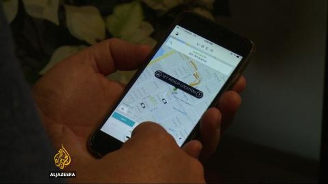 London's black cab drivers protest against Uber