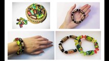 DIY Оригинальные браслеты из пластиковых бутылок. Мастер класс - Bracelets from plastic bottles