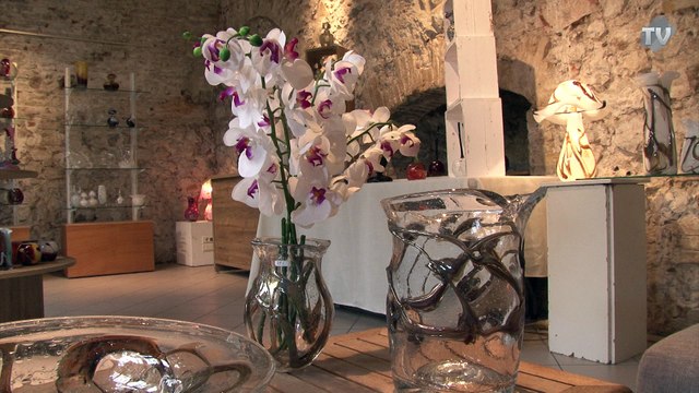 Didier Sabba Maître verrier aux Bains-Douches, à Antibes