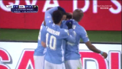 2-0 Stefano Mauri Goal Italy  Serie A - 11.02.2016, Lazio 2-0 Hellas Verona
