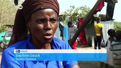 German president visits Abuja refugee camp | DW News