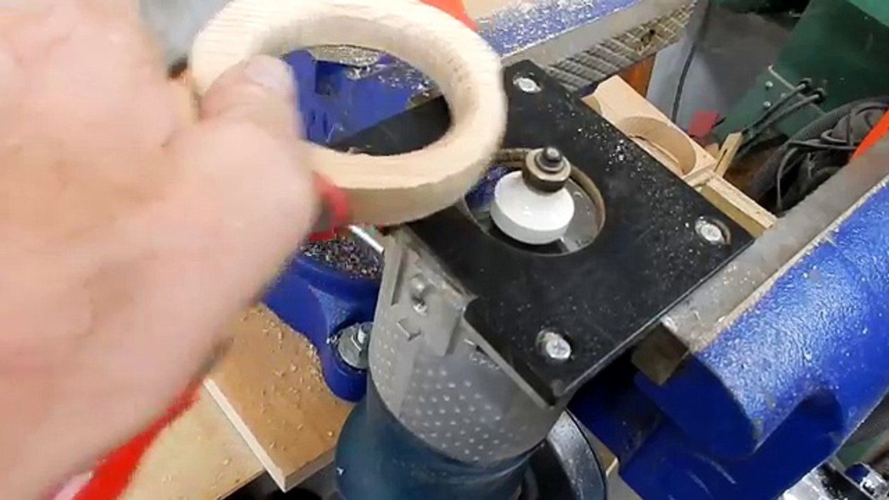 Impossible ring through glass  bottle