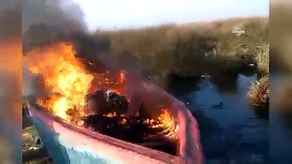 Acılarını dindirmek için 7 kişiye mezar olan tekneyi yaktılar