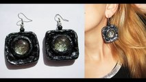 DIY Шикарные серьги. Папье-маше. Мастер-класс - Сhic earrings - Paper crafts - Jewelry papier-mache