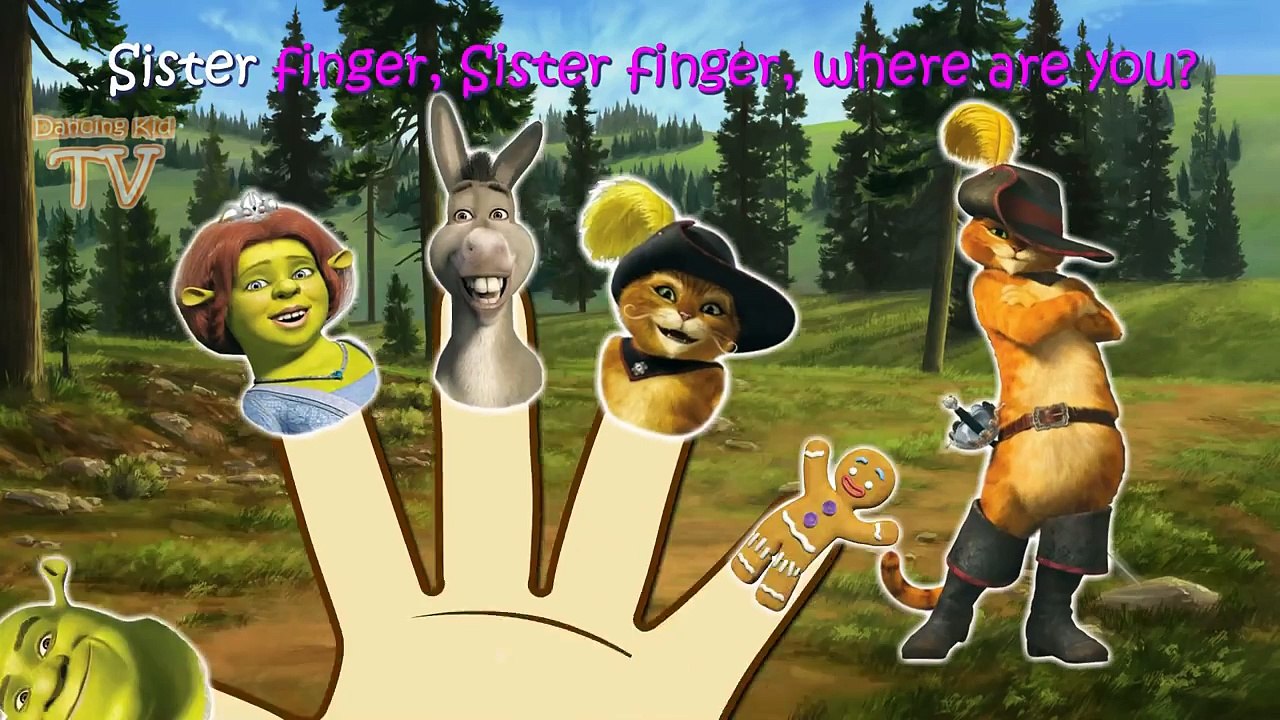 Shrek 2 Finger Family / Nursery Rhymes Lyrics