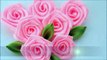 Роза из Ленты - Розы Своими Руками - Roses of satin ribbons - DIY