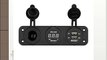 Excelvan Cargador USB Doble Del Movil Encendedor Voltimetro de Audo 3-en-1 (Para Coche Barco