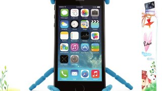 Breffo Spiderpodium - Soporte de coche para iPhone 4 y 5 y Samsung S4 color azul