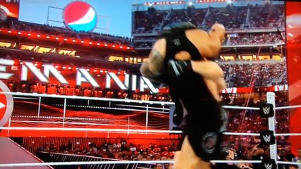 WWE WM 31 Brock Lesnar Vs Roman Reigns Match Highlights