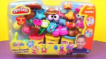 Play Doh Silly Friends Jumbo Set ✯ Play Dough Clay People, Hair, Animals, Monsters by DisneyCarToys