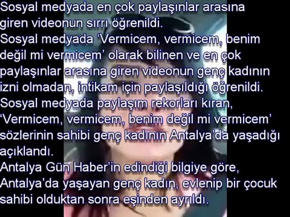 Vermicem Vermicem Diyen Kız Bakın Kim Çıktı!