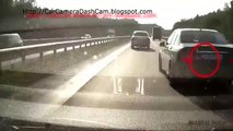 Angry driver on the road causes car accidents