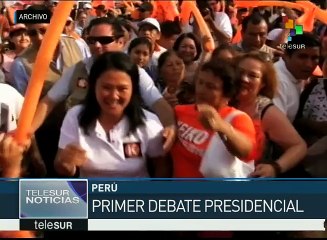 Arranca en Perú campaña electoral con primer debate presidencial