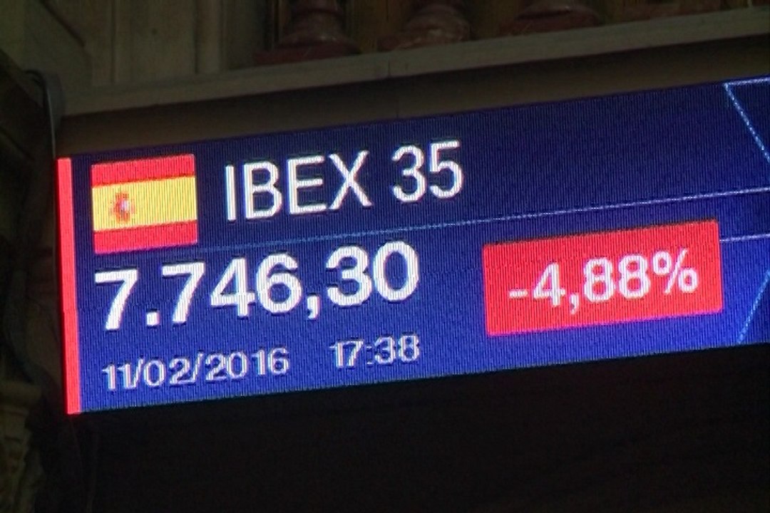 El Ibex 35 sufre su mayor caída desde agosto de 2015