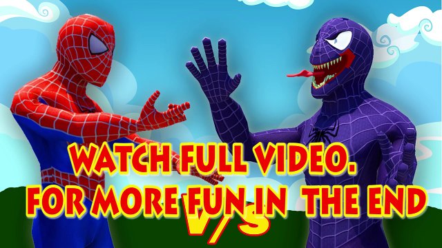 Spider Man Vs Venom Finger Family | Spiderman Finger Family Nursery Rhymes In Real Life