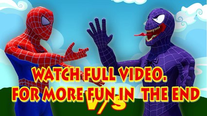 Spider Man Vs Venom Finger Family | Spiderman Finger Family Nursery Rhymes In Real Life