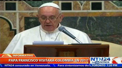 Juan Manuel Santos confirma que el papa Francisco visitará Colombia en 2017