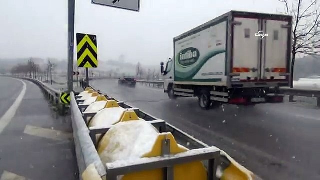 Kar yağışı Anadolu yakasında etkili oluyor