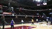 Steve Kerr Nails Underhanded Half Court Shot | Golden State Warriors vs Cleveland Cavalier
